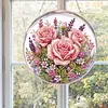 Kit d&rsquo;ornement solaire en diamant rose rose 7,87x7,87 pouces