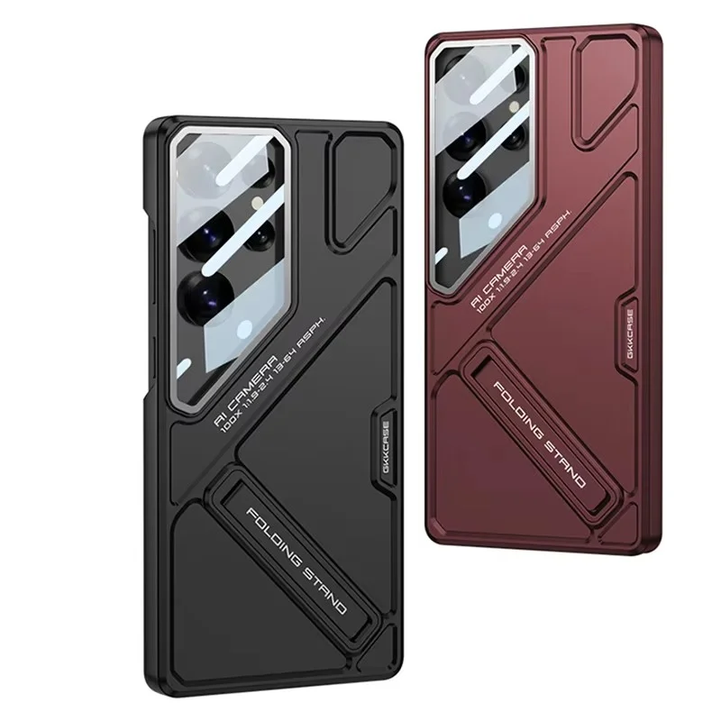 Fashion Ultra Thin Matte Armor Phone Case for Samsung S23 S24 S25 S26 Ultra With Lens Protection Film Shockproof Hard PC Back Cover