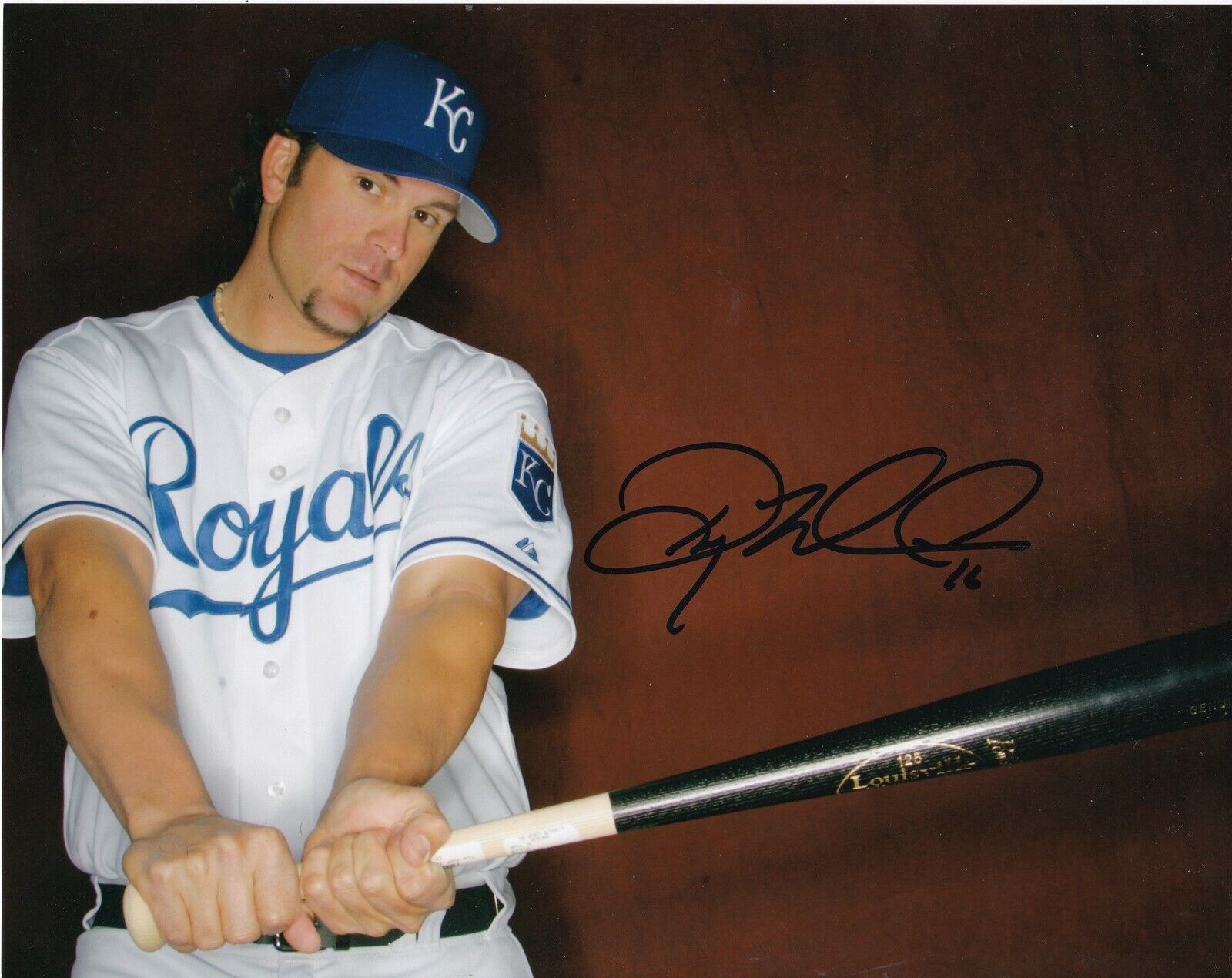 DOUG MIENTKIEWICZ KANSAS CITY ROYALS ACTION SIGNED 8x10