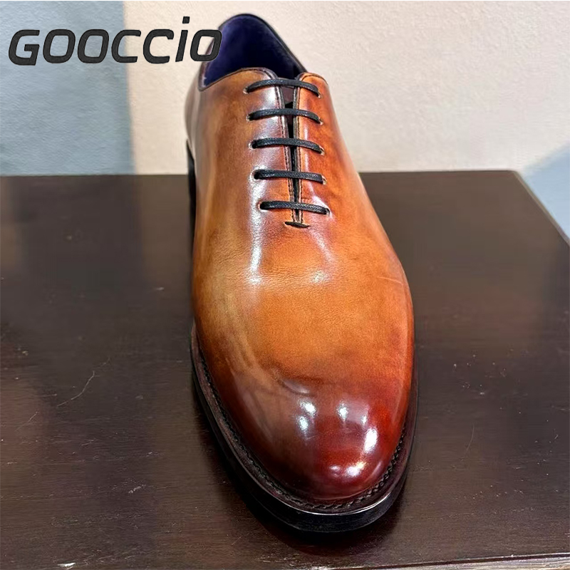 NJ209 Prenium Calf Skin Dress Shoes/Oxford Shoes For Men  GOOCCIO   