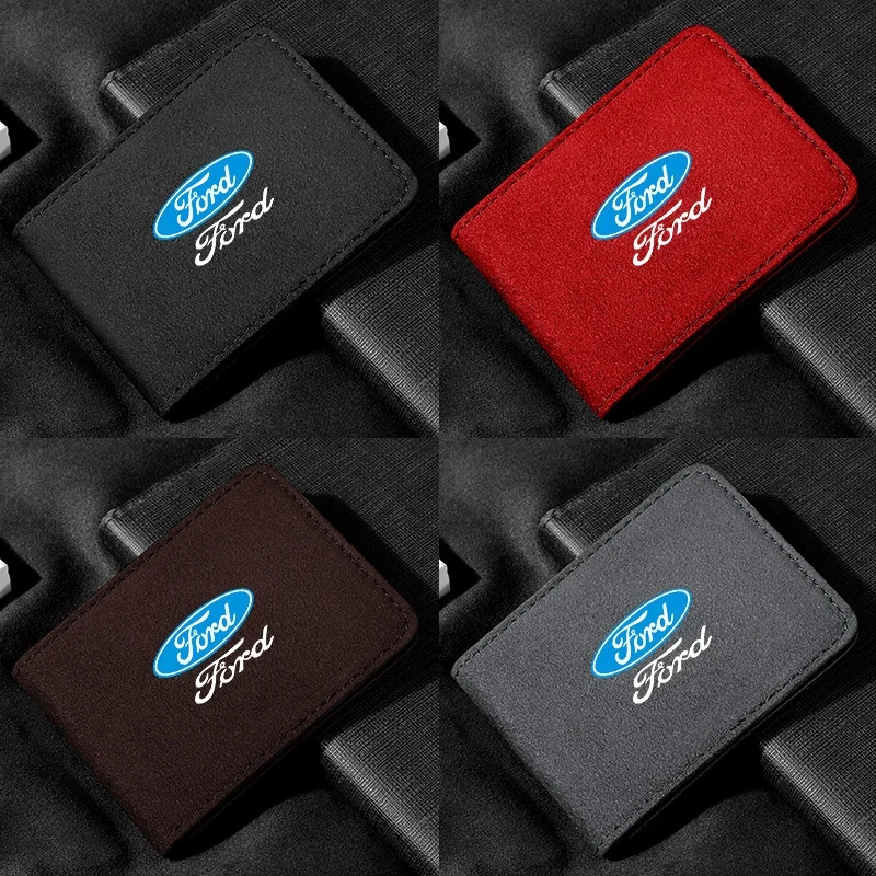 Car logo driver's license leather case card holder