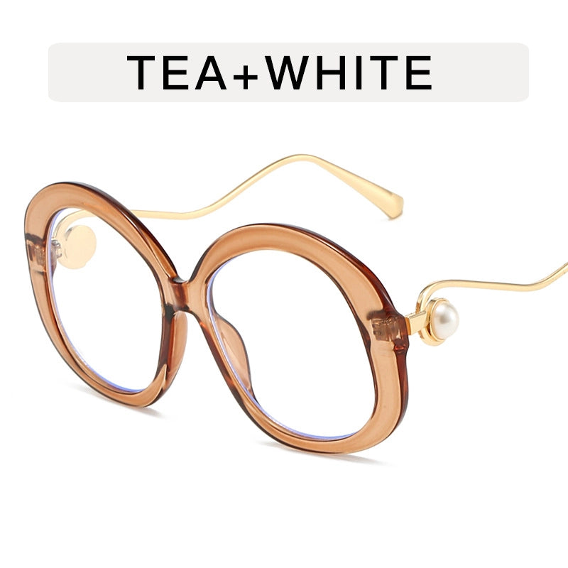 Vacation Minimalist Color Block Ac Round Frame Full Frame Women’s Sunglasses