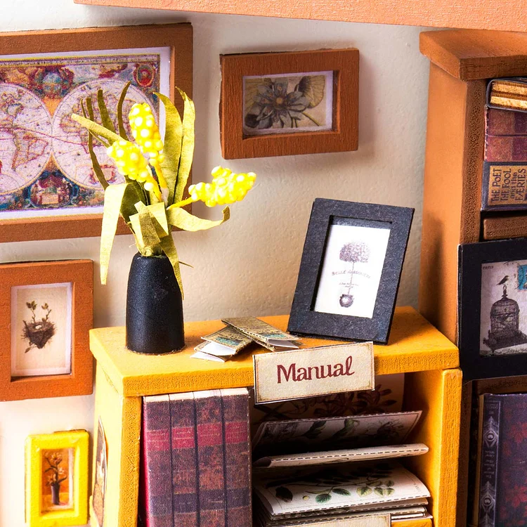 Sam's Study / Library DIY Miniature House – Avalon - Plants & Gifts