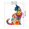 Flower Cat -11CT Stamped Cross Stitch 40*50cm/15.75*19.69in tapestrymarket