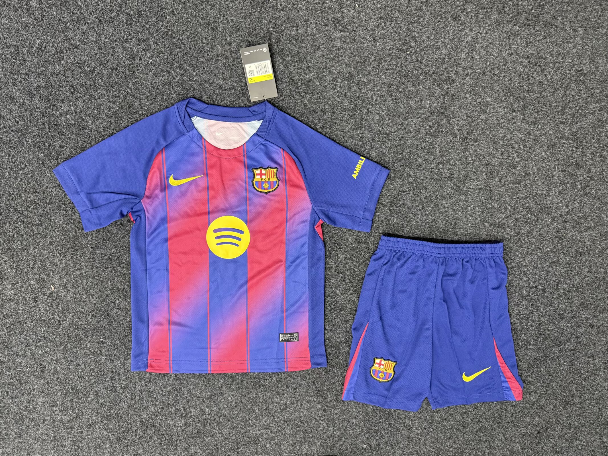 25/26 Barcelona Home Kids Kit Football jersey