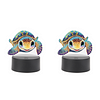 (US Local)Animal Diamond Painting Night Light 5D DIY Diamond Painting Lamp (Turtle)