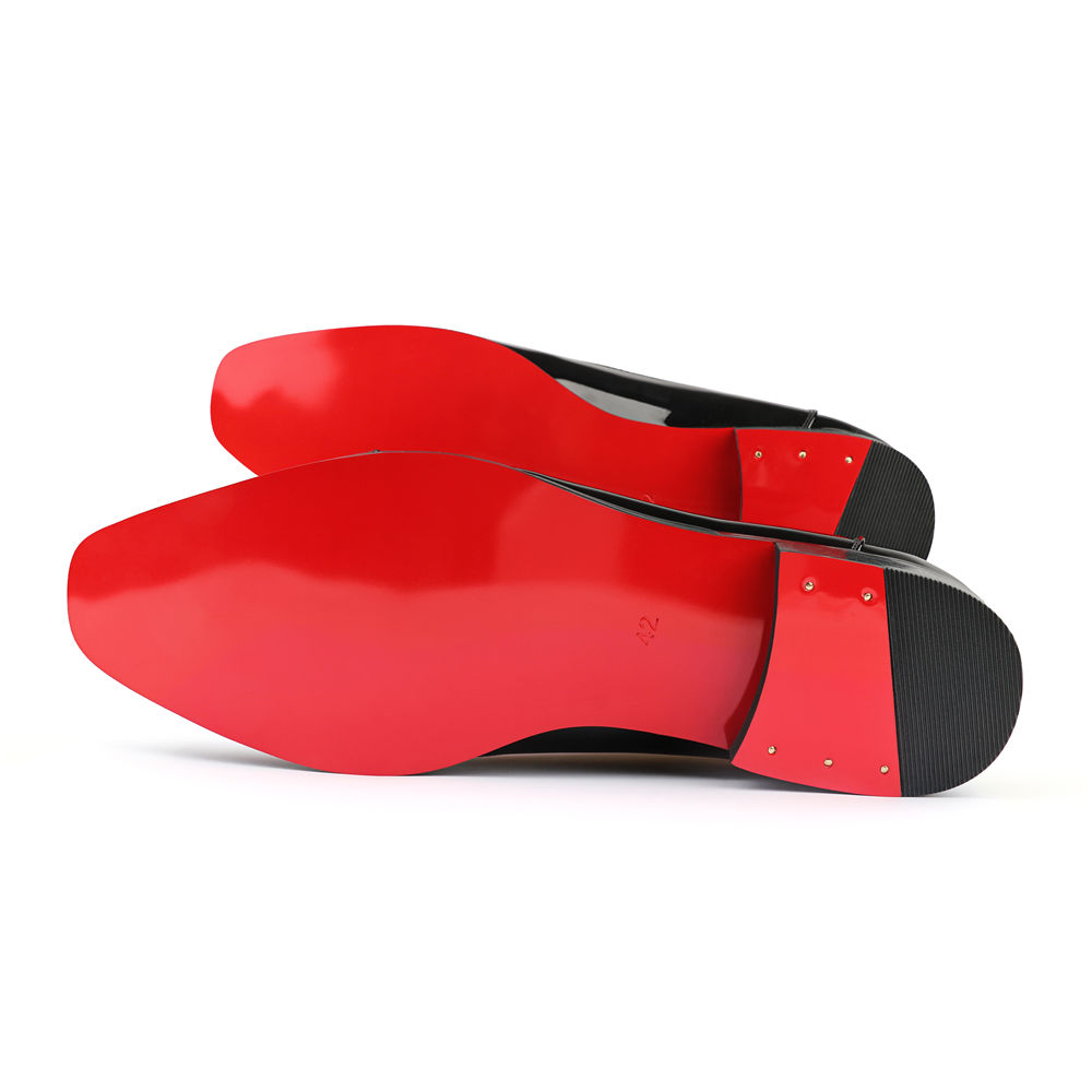 Merumote Gentleman's Oxford Shoes Red bottom Classic LaceUp Formal Party Shoes-MERUMOTE