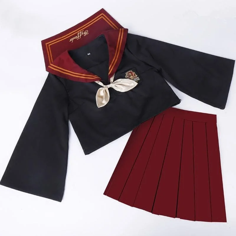 Green/Red Gryffindor Sailor Uniform Set SP1811975