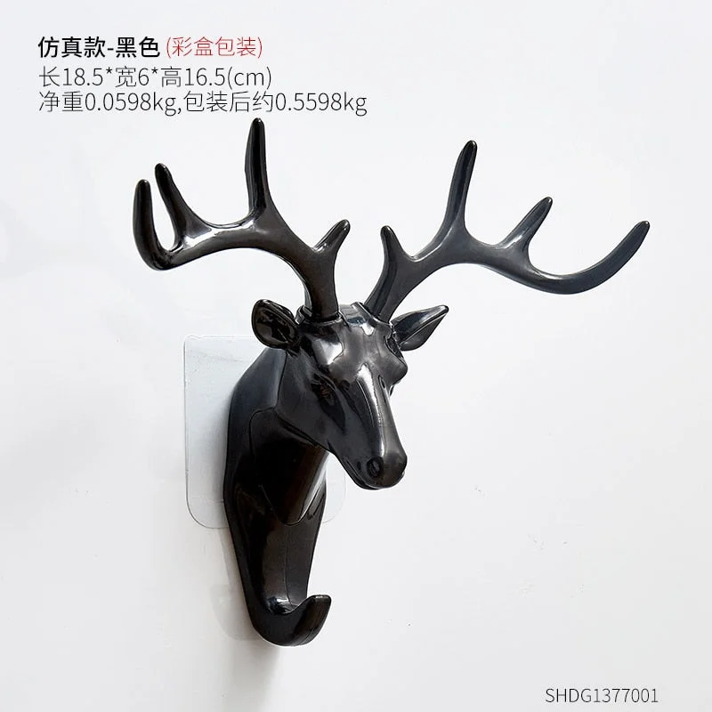 Key Holder Wall Bathroom Accessories Wall Hook Coat Hook Hangers Minimalist Antlers Animal Hook Polyresin Tools