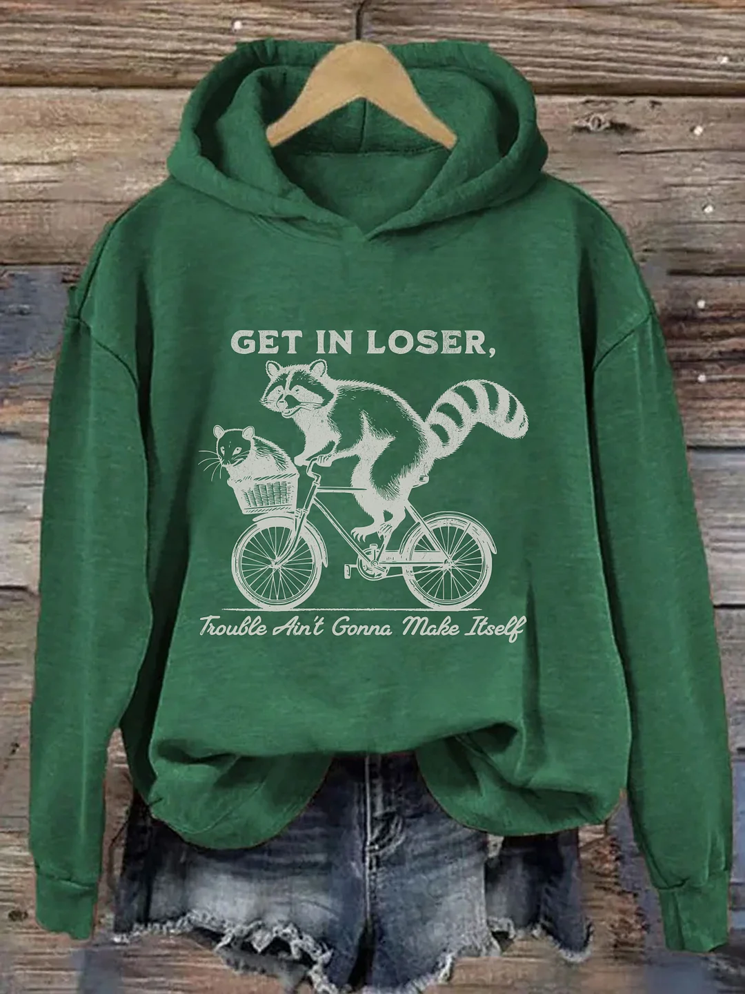  Funny Raccoon & Opossum Hoodie