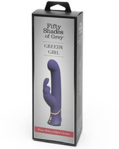 pornhint Pornhint Fifty Shades Of Grey Greedy Girl Power Thrust Motion G-Spot Rabbit Vibrator