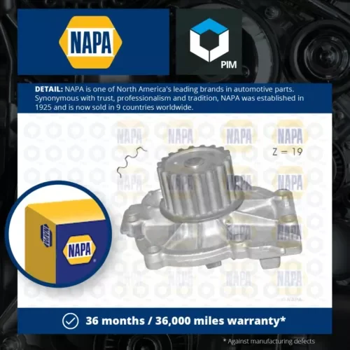 Water Pump fits VOLVO XC90 Mk1 2.9 2.4D 02 to 14 Coolant NAPA 074121019C 274216 Parts
