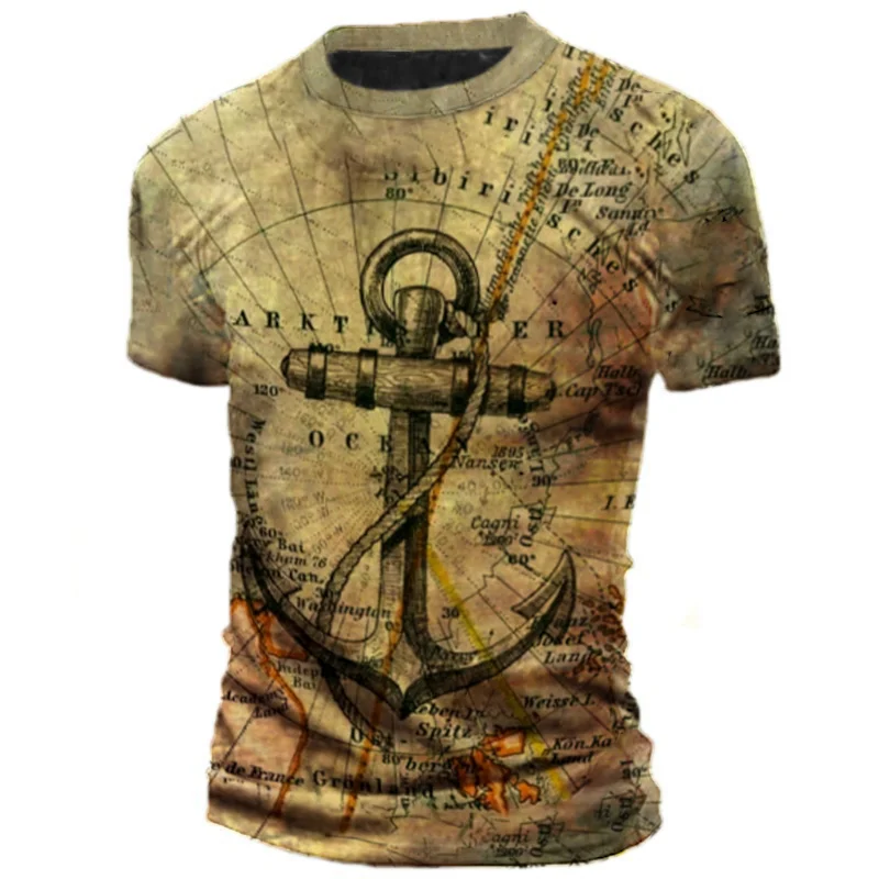 Vintage anchor print T-shirt / [viawink] /