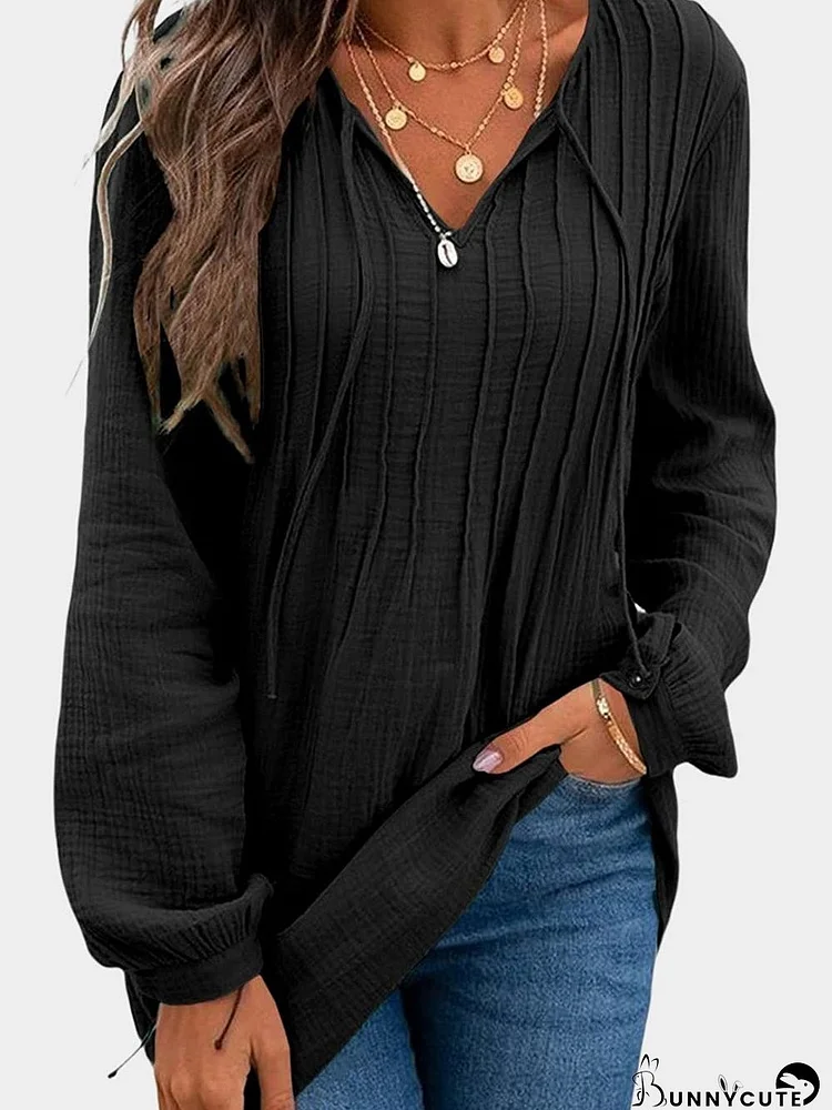 Summer Pleated Tunic Shirt