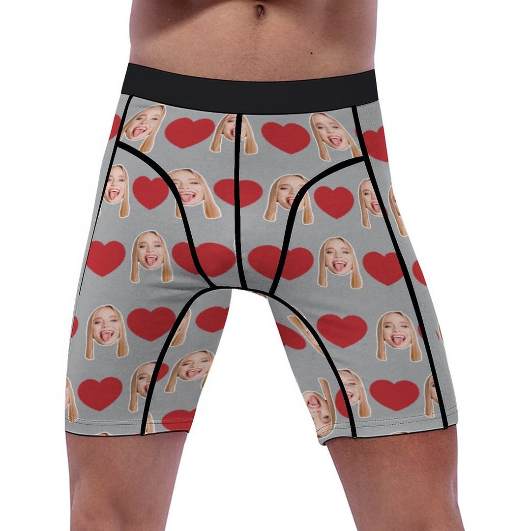 Personalized Funny Face Pictures Compression Shorts for Men