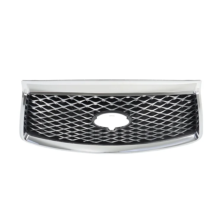 SEBLAFF Front Bumper Grille Grill Guard Upper Chrome Replacement for 2018 2019 2020 2021 QX80 623106GW0A