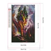 (50*80cm)Colorful Woods - Round AB Drill Diamond Painting
