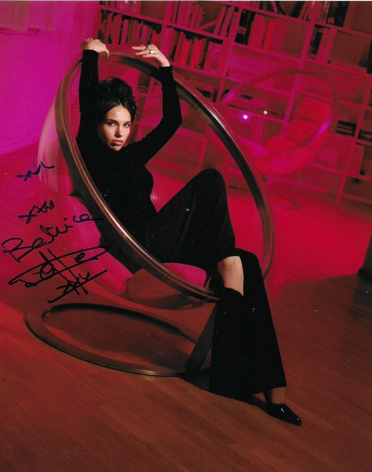 Beatrice Dalle Signed 10x8 Photo Poster painting AFTAL