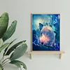Diamond Painting -DIY Round Drill Kitten Flower