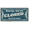 Closed - Car License(12*6Inch)