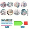 8pcs DIY Diamond Painting Coaster Kit - House
