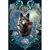 (50*70cm)Wolves - Full Round Drill Diamond Painting