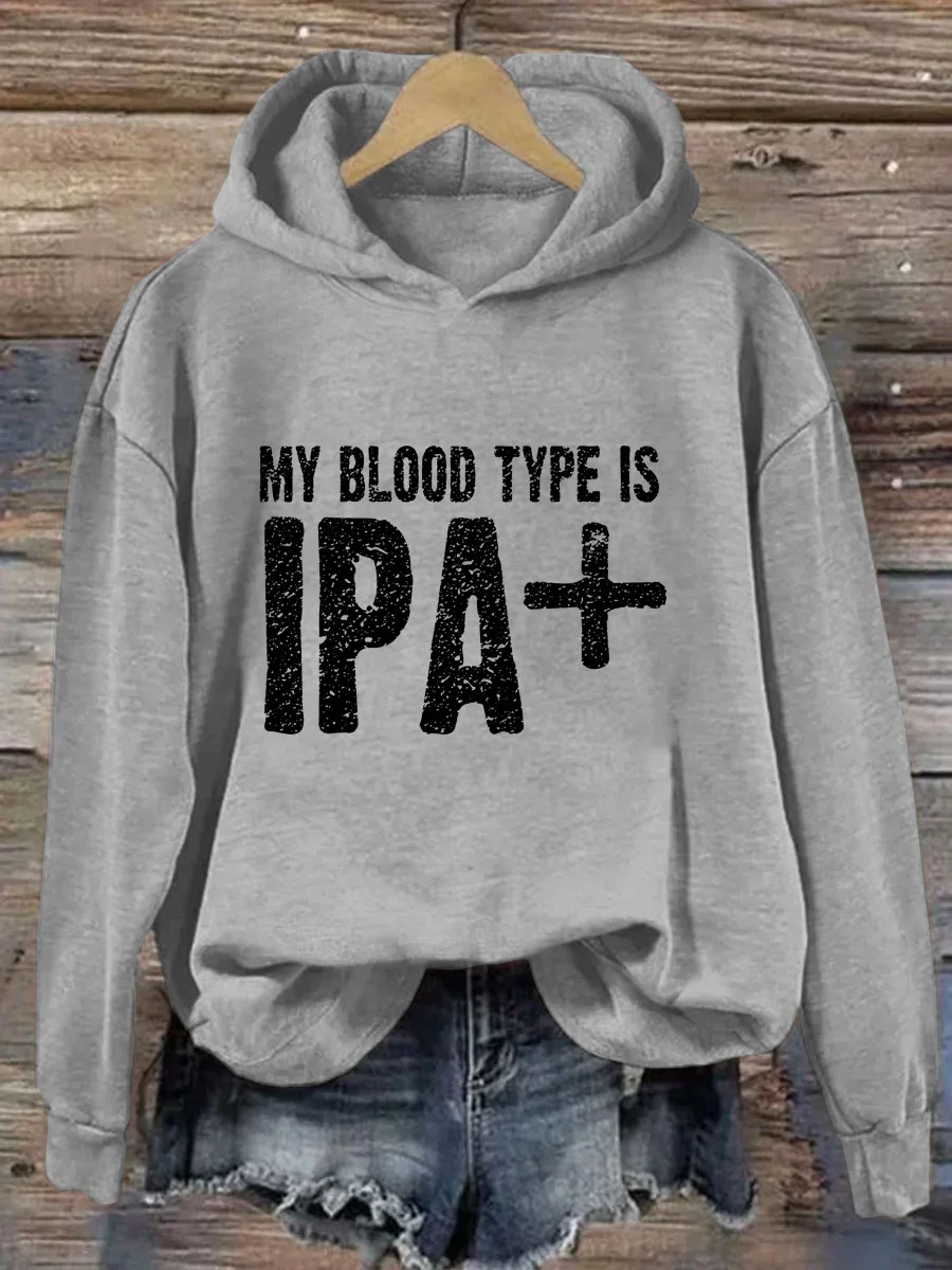 My Blood Type Is IPA Hoodie