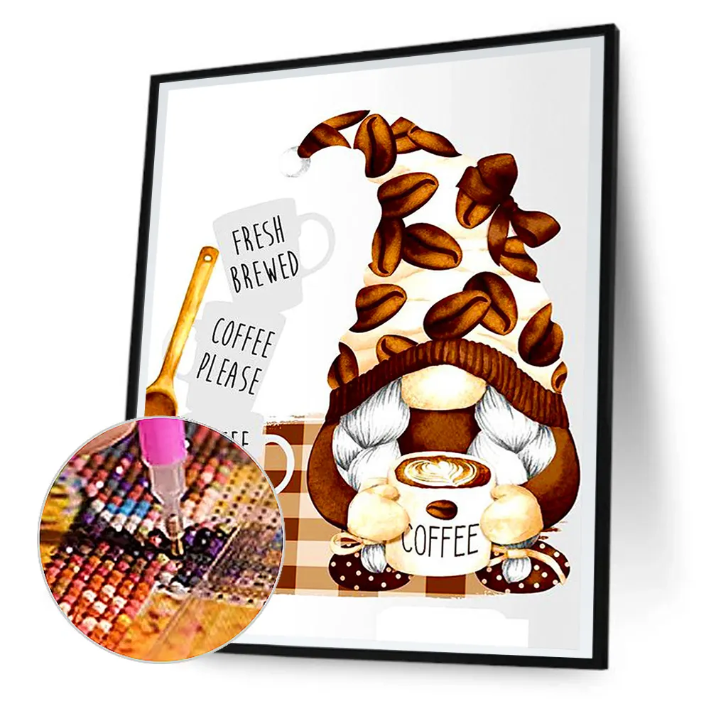 Diamond Painting - Full Round Drill - Coffee Bean Goblin(30*40cm)