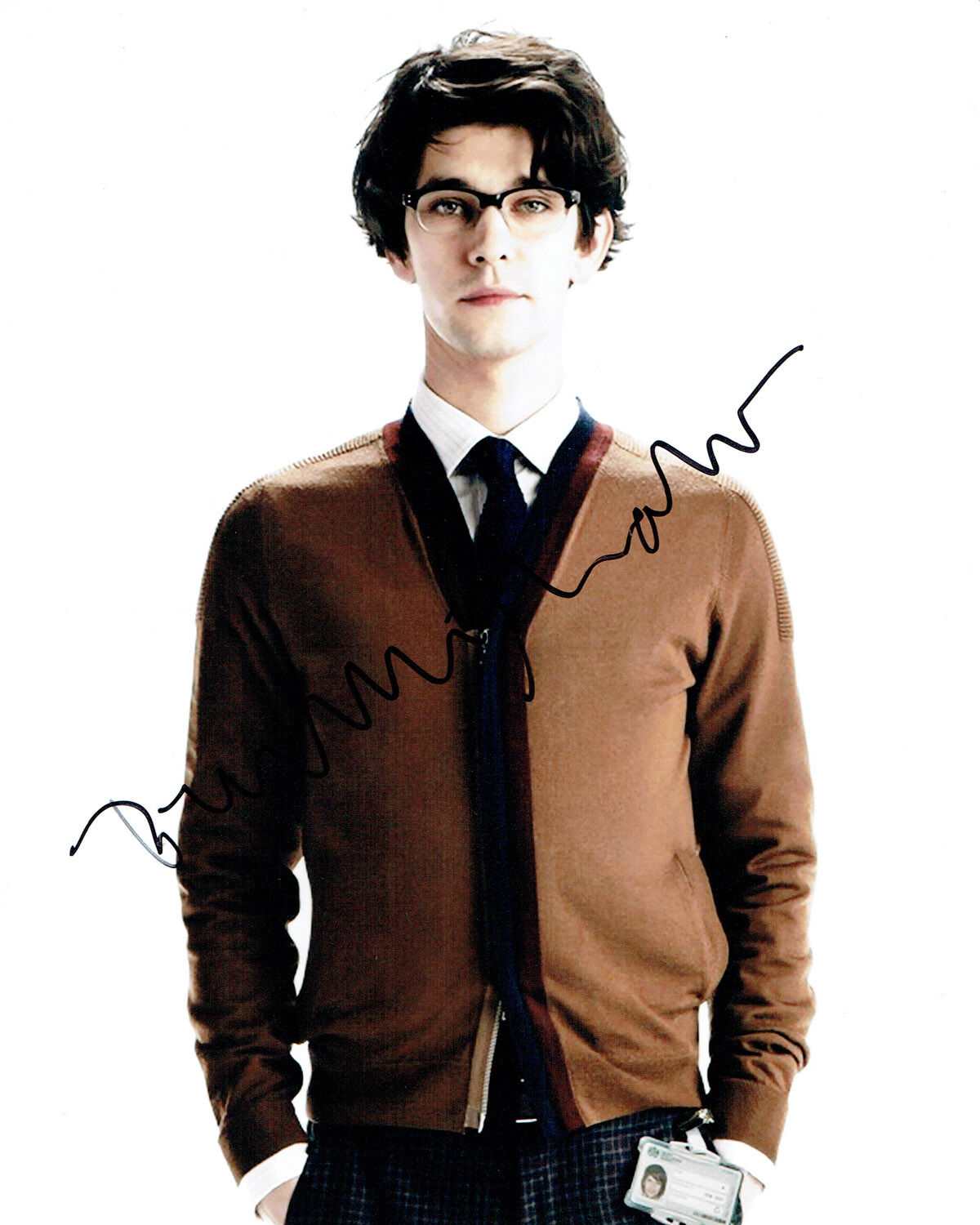 Ben WHISHAW SIGNED James Bond Q 10x8 Photo Poster painting Autograph AFTAL SKYFALL RARE