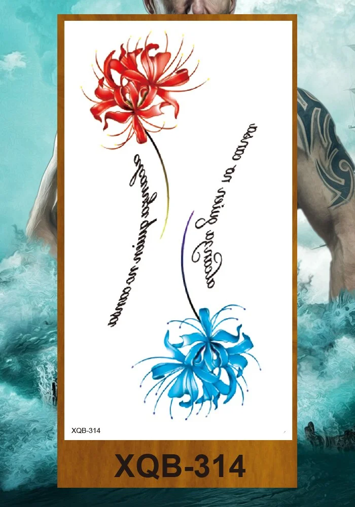 Temporary Tattoo Stickers Man Woman Girl Arm Chest Fake Tatoo Art Characters Eternal Love Flowers Totem Tatto Drop Shipping DIY