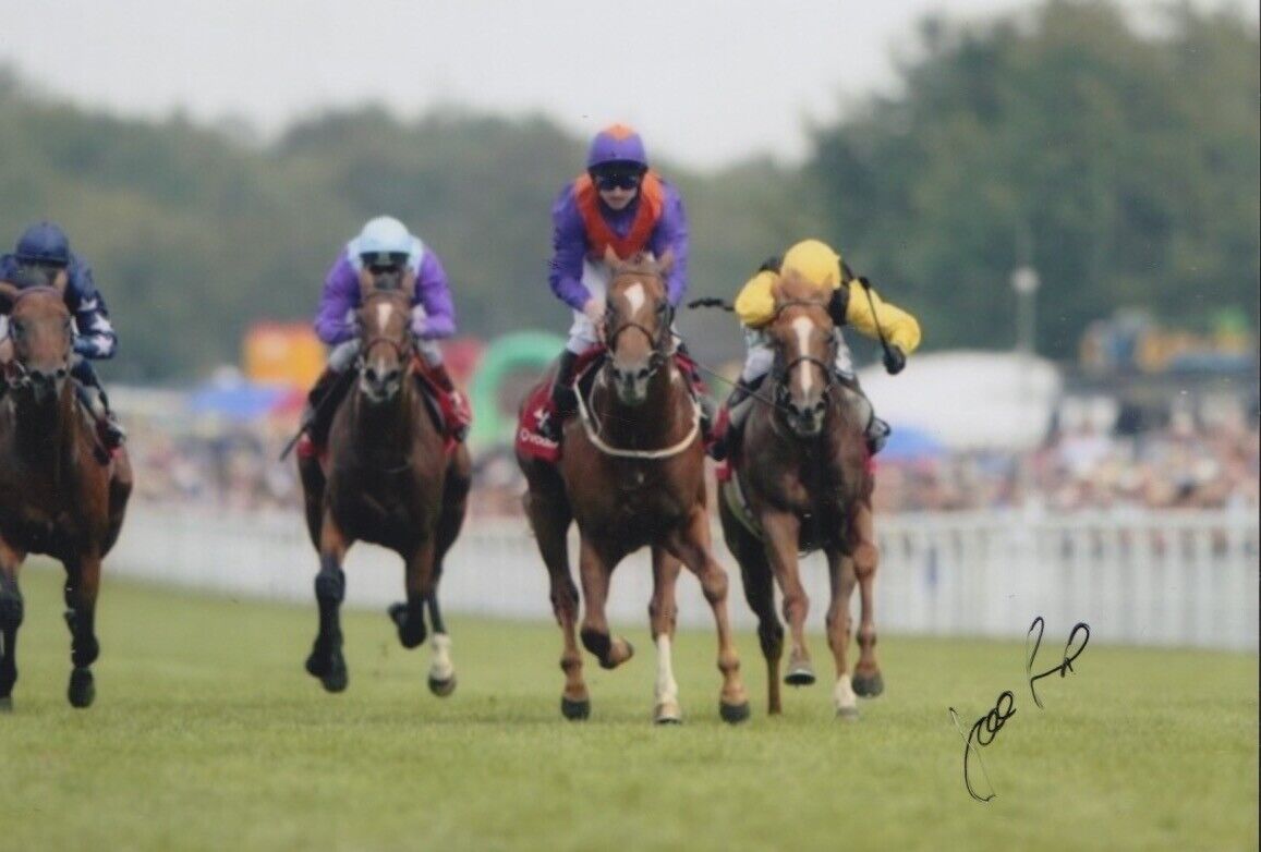 JOE FANNING HAND SIGNED 6X4 Photo Poster painting HORSE RACING AUTOGRAPH 1