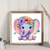 (Stamped/Counted) Elephant - 18CT Cross Stitch 20*20cm/7.87*7.87in