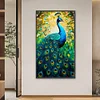 Diamond Painting-DIY Full Round Drill Peacock(70*40 CM)
