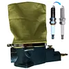 Aluminum Spark Plug Cleaner Sandblaster Automotive Tools Universal Sand Blasting Sparks Plugs with Brasive Material for Most Motorcycle Lawn Mower Cars