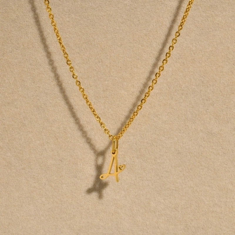 Minimalist Classic Style Solid Color 201 Stainless Steel Pendant Necklace