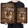 Whiskey Cigars - Vintage Metal Signs(12*16Inch) - Bar