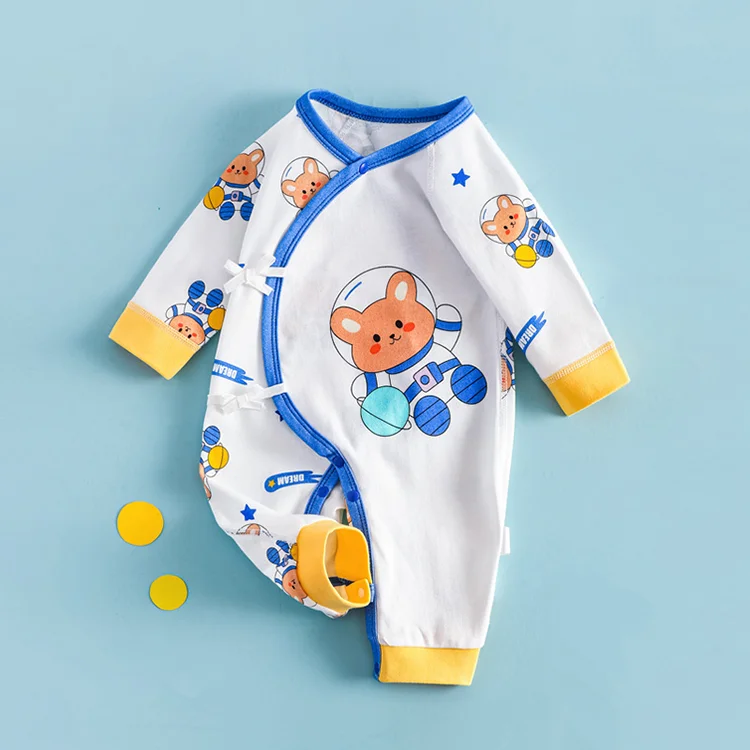 New Born Baby Onepiece Organic Cotton Duck Sleepsuit