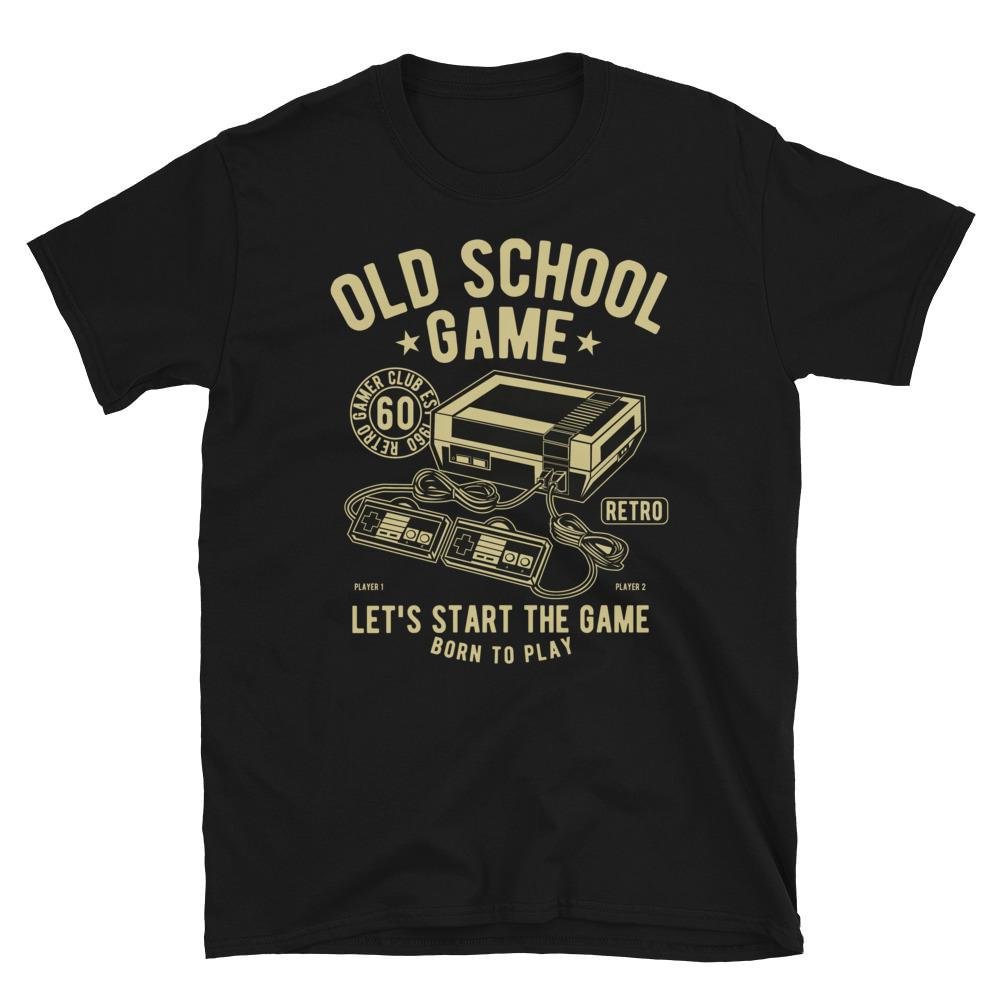 Old School Game Unisex T Shirt Exclusive At Wallart Eshop