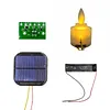Flameless LED Tea Lights Candles Solar Power Realistic Fake Electric Tealight Candles Multifunctional for Fireplace Mantel Dinner Wedding Party