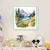 Outdoor Scenery-11CT Stamped Cross Stitch 45*45cm/17.72*17.72in
