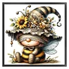 Bee Gnome-11CT Stamped Cross Stitch 40*40cm/15.75*15.75in