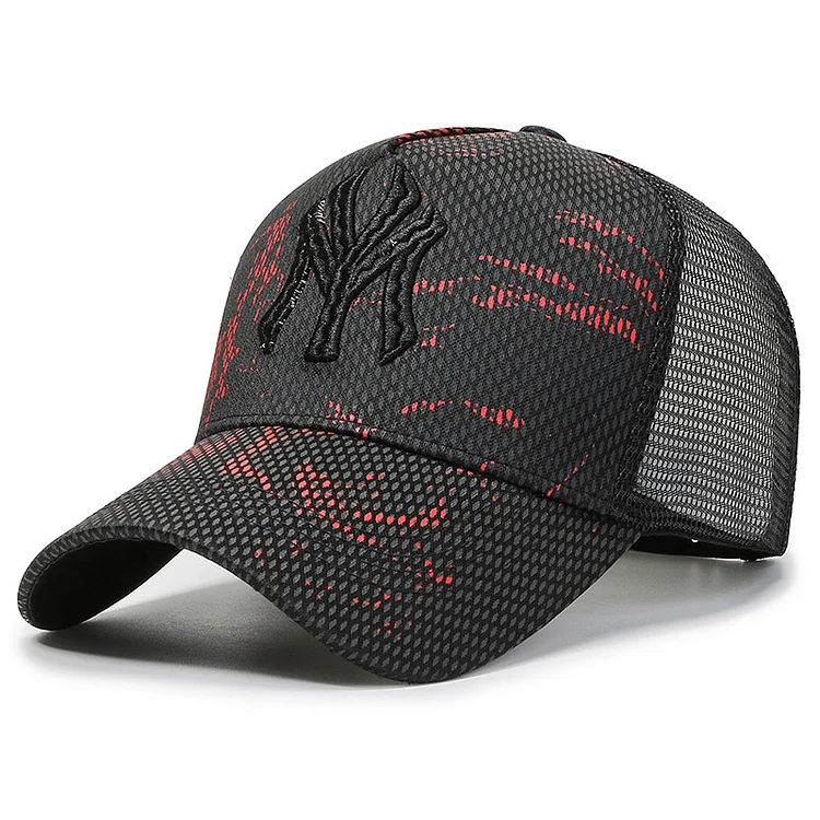 Letters Embroidery Baseball Caps Men Women Summer Breathable Mesh Cap Adult Street Hip Hop Luxury Trucker Sun Hat