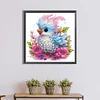 Flauschiger Vogel - speziell geformtes Diamantgemälde - 30*30cm