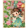 Ancient Girl-11CT Stamped Cross Stitch 40*50cm/15.75*19.69in