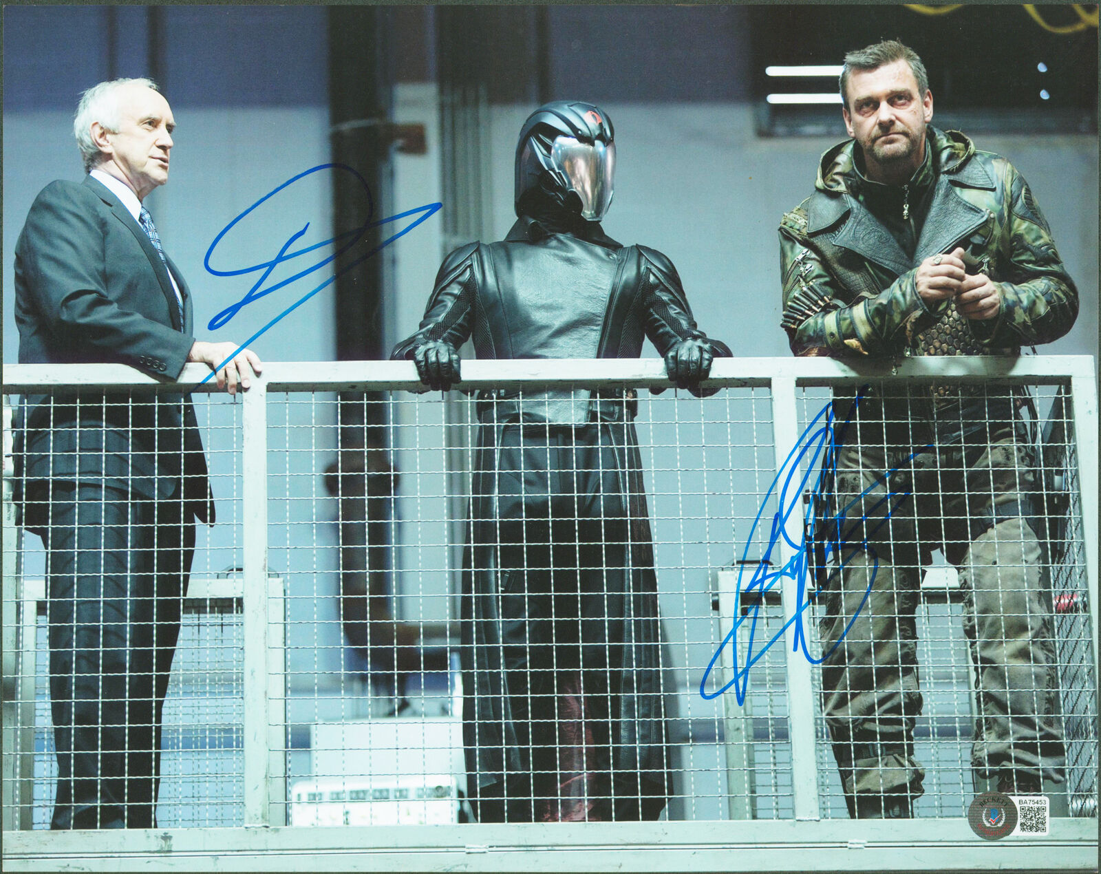 Luke Bracey & Ray Stevenson G.I. Joe Retaliation Signed 11x14 Photo Poster painting BAS #BA75453