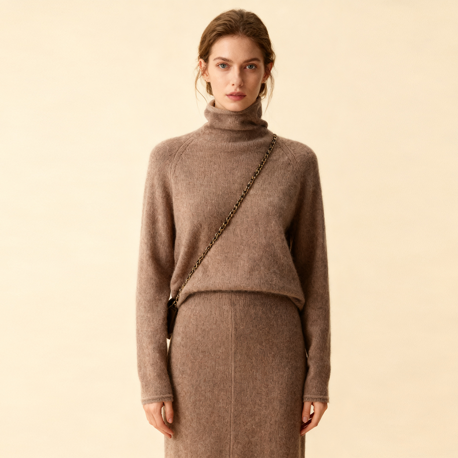 100 Cashmere Turtleneck Sweater For Women REAL SILK LIFE