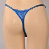 Men's Low Rise Adjustable Waist Sexy Lace Fashion Thong Seamless Breathable T-Pants