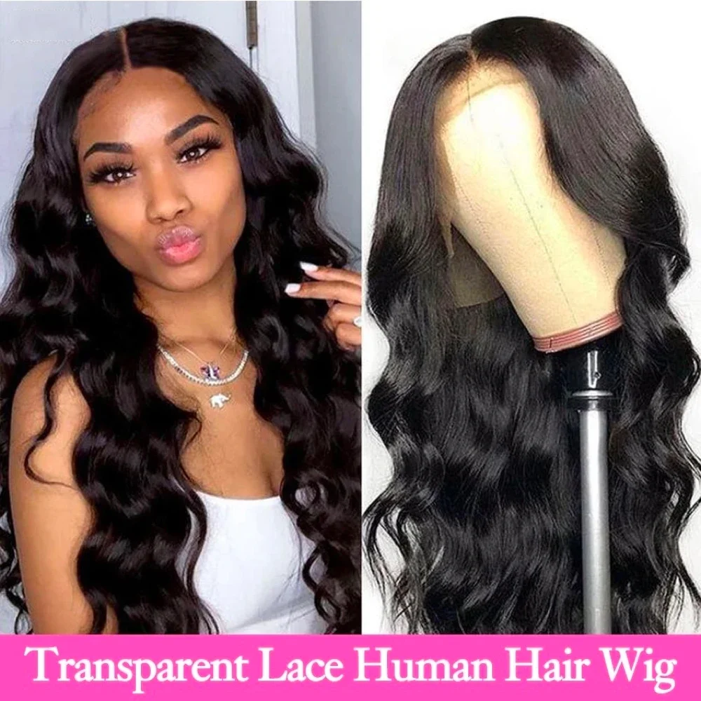 150% Density Body Wave Lace Frontal Human Hair Wigs-elleschic