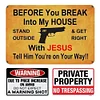 3PCS Warning - Vintage Metal Signs Set - 20*30cm - Warning