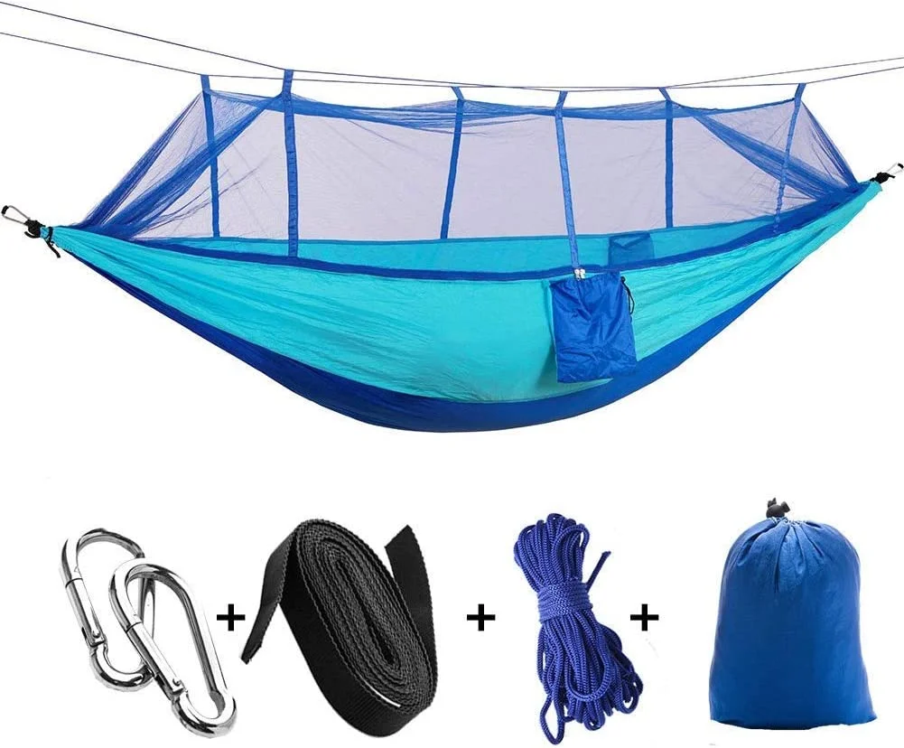 All-In-One Double Person Lightweight Backpacking Camping Hammock Tent With Mosquito Net